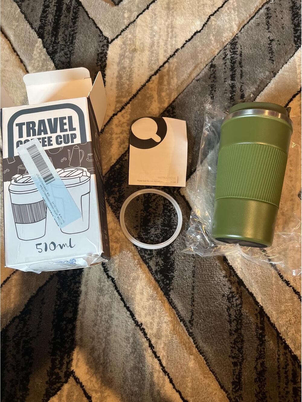 Reusable Stainless Steel Travel Coffee Mug 510ml - Green